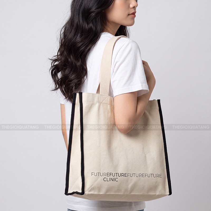 Túi vải canvas giá rẻ quà tặng in logo doanh nghiệp 2
