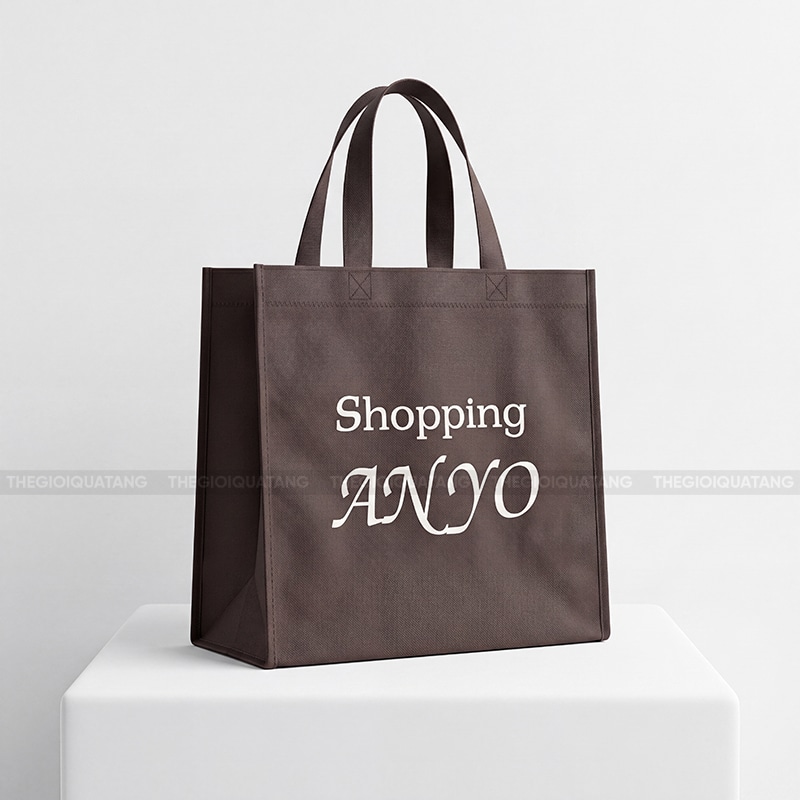 Túi vải không dệt quảng cáo in logo theo yêu cầu 2