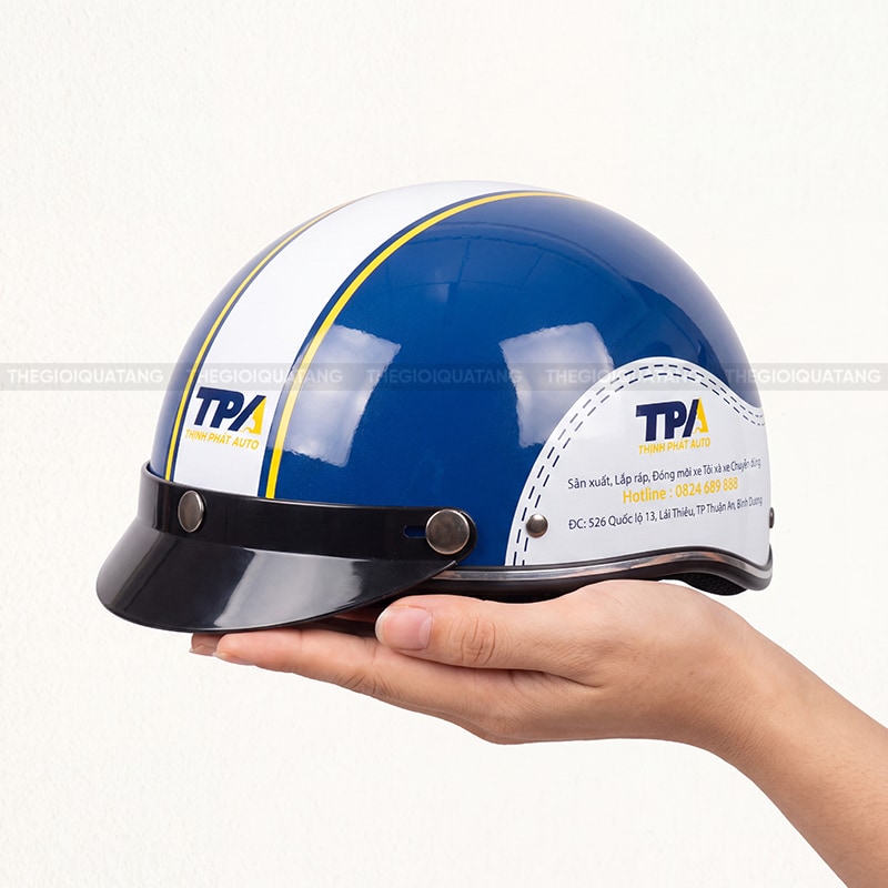 Nón bảo hiểm in logo Hà Nội tại xưởng 3