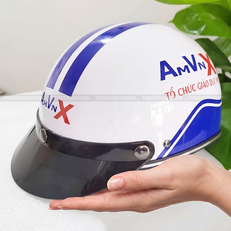 Nón bảo hiểm in logo theo yêu cầu tại xưởng 3