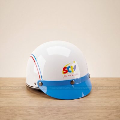 Nón bảo hiểm quà tặng công ty in logo 1