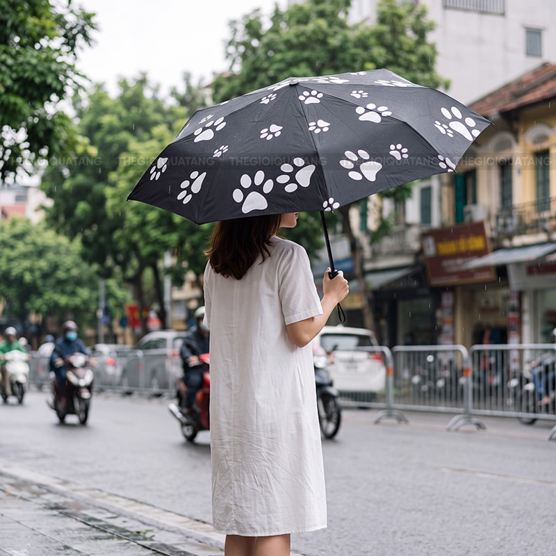 Ô dù cầm tay in logo quà tặng doanh nghiệp 3