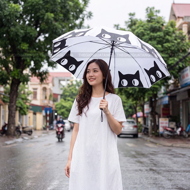 Ô dù in logo công ty sản xuất theo yêu cầu 3