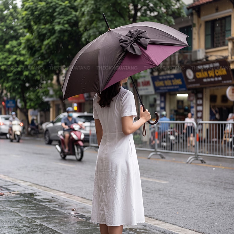 Sản xuất dù cầm tay in logo 3