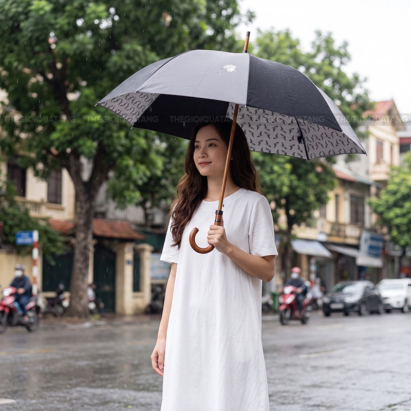 Xưởng sản xuất ô dù quà tặng in logo sắc nét 2